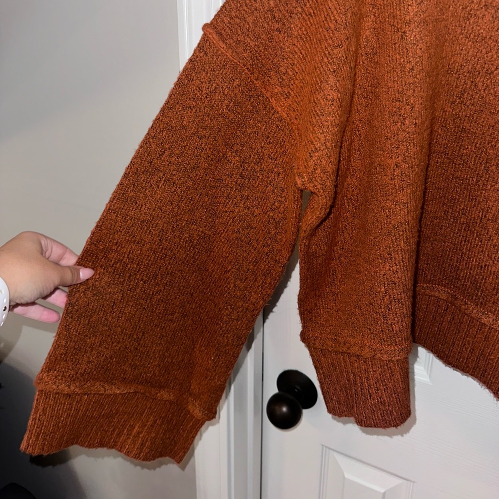 Double Zero Orange Cropped Sweater - image 2